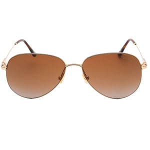 Tom Ford Porscha donkerbruine lens gouden zonnebril