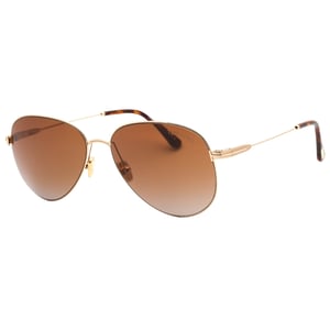 Tom Ford Porscha donkerbruine lens gouden zonnebril