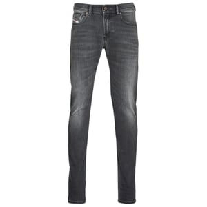 Diesel 1979 Sleenker donkergrijze vervaagde denimjeans