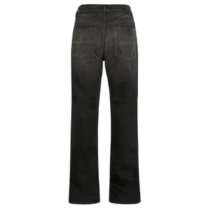 Amiri MA Bar Logo Straight Fit Aged Black Denim Jeans
