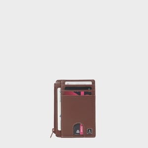 LYNN' Real Leather Slim Credit Cardholder Case