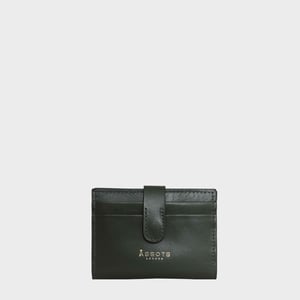'GROVE' RFID Tab-over Leather Credit Card Holder