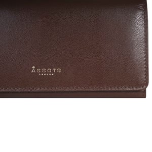 'CLAIRE' Real Polished VT Vintage Leather Flap Over Purse