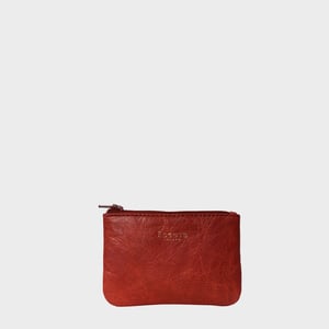 Poppy' Full Grain Leather Zip Top Coin Purse