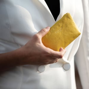 'Diana' Full Grain Leather Zip Top Coin Purse