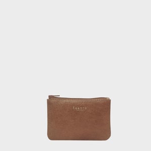 Poppy' Full Grain Leather Zip Top Coin Purse