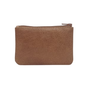 Poppy' Full Grain Leather Zip Top Coin Purse