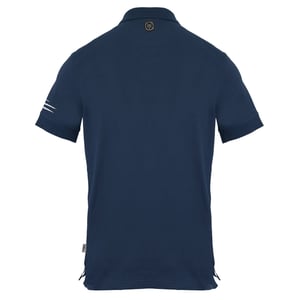 Plein Sport Marineblauw poloshirt met klein tijgerkraslogo