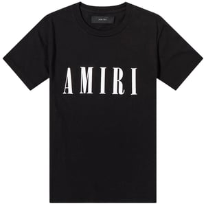 Amiri Large Brand Logo Black T-Shirt