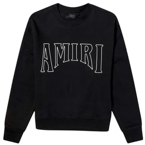 Amiri Sun Graphic On Back Black Sweatshirt