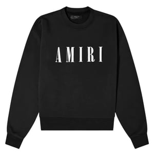 Amiri Bold Core Logo Black Sweatshirt