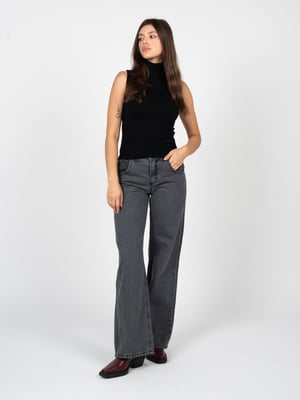 La Haine Inside Us Jeans Wide Leg  damer   Grå