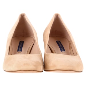 Stuart Weitzman Mary Ann 60 Pumps in Beige Suede