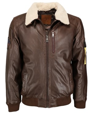 Top Gun leren jas TG20193144