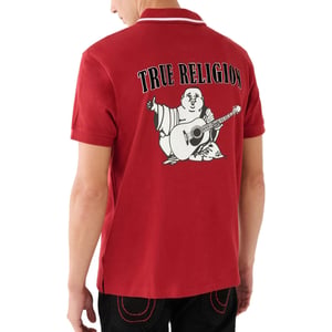 True Religion Mens Polo Shirt Signature Horseshoe Pique Tee