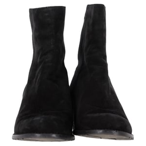 Stuart Weitzman Ankle Boots in Black Suede