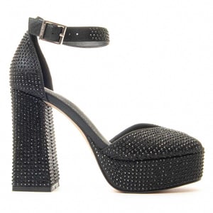 Montevita Heeled Shoe Sandant Black