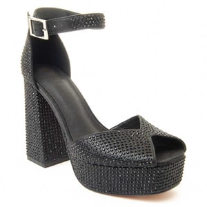 Montevita Heeled Shoe Sandant Black