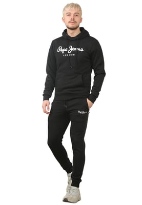 Pepe Jeans London Mens Tracksuit Set in Black