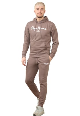 Pepe Jeans Londen Heren Trainingspak Set in Mokka