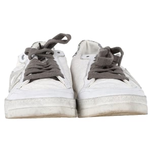 Off-White 2.0 Glitter Detail Lace Low Top Sneakers in White Leather