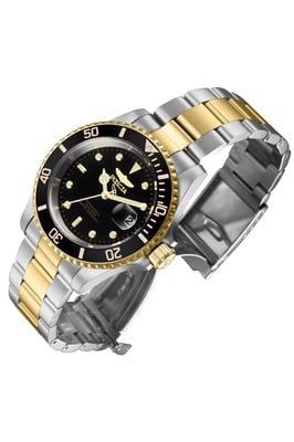 Invicta Pro Diver 26973 Heren Horloge - Quartz Uurwerk - Roestvrij Staal met zwarte Wijzerplaat - 40mm