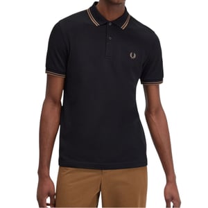 Fred Perry M3600 Twin Tipped Polo Shirt Black