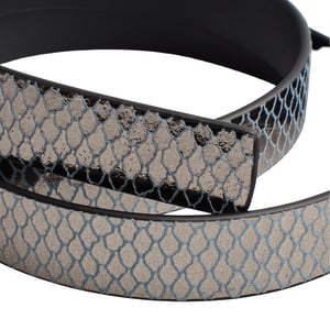Women's Reversible Metallic Leather Thin Belt 558992