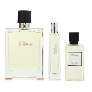 Hermes Terre D'hermes Eau De Toilette 100ml + 15ml + Shower Gel 40ml Gift Set