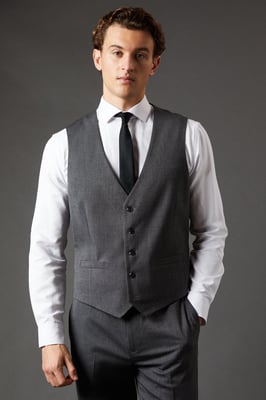 Mid Grey Essential Waistcoat