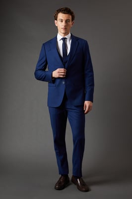 French Navy Slim Fit Essential Suit Jacket