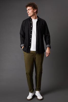 Khaki Slim Fit Chino Trousers