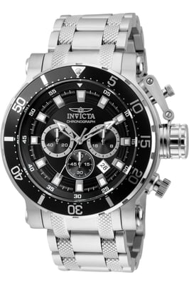 Invicta Coalition Forces 32704 Heren Horloge - Quartz Uurwerk - Roestvrij Staal met zwarte Wijzerplaat - 52mm