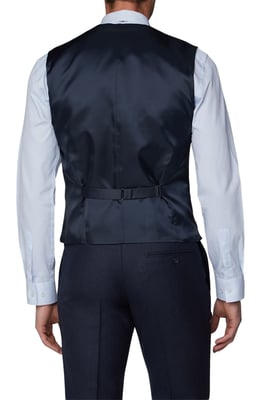 Textured Tailored Fit Waistcoat
