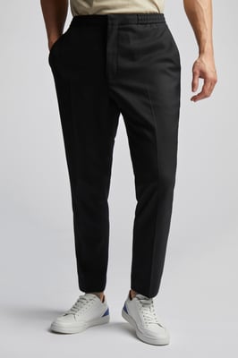 Drawstring Trousers in Black