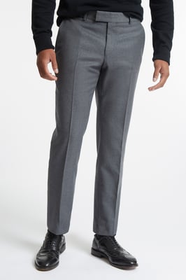 Mid Grey Flannel Suit Trousers