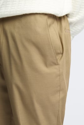 Drawstring Trousers in Brown