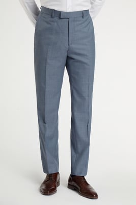 Regular Fit Mid Blue Trousers