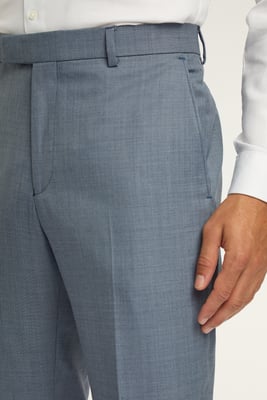 Regular Fit Mid Blue Trousers