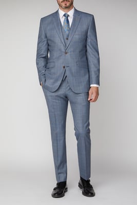 Sharkskin with Overcheck Trouser