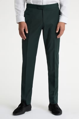 Alexandre Tailored Fit Green Tuxedo Trousers