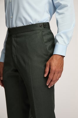Alexandre Of England Tailored Fit Flannel Trousers