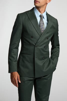 Alexandre Of England Tailored Fit Flannel Suit Jacket