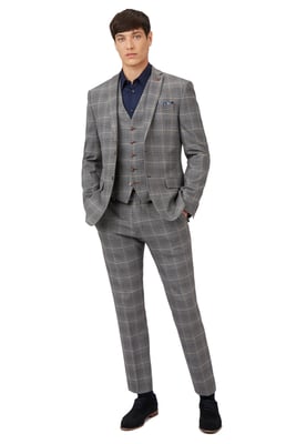 Check Jacket in Grey
