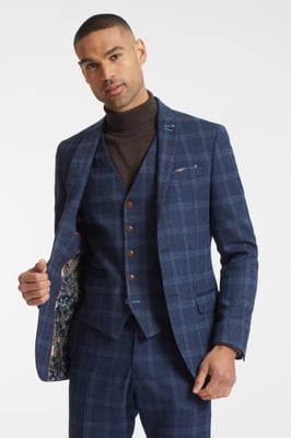 Tweed Overcheck Suit Jacket