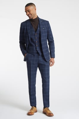 Tweed Overcheck Suit Jacket