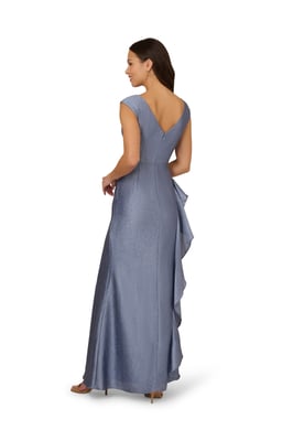 Shimmer Jacquard Mermaid Gown
