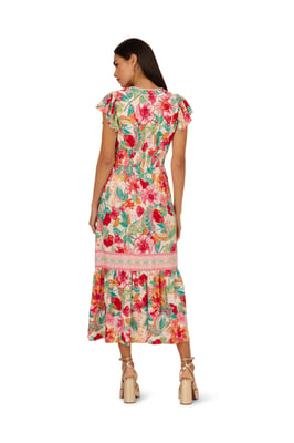 Printed Midi Dress