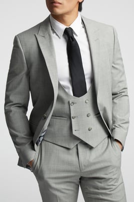 Check Tailored Fit Suit Jacket