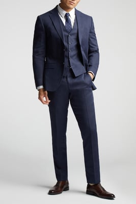 Linen Tailored Fit Suit Jacket